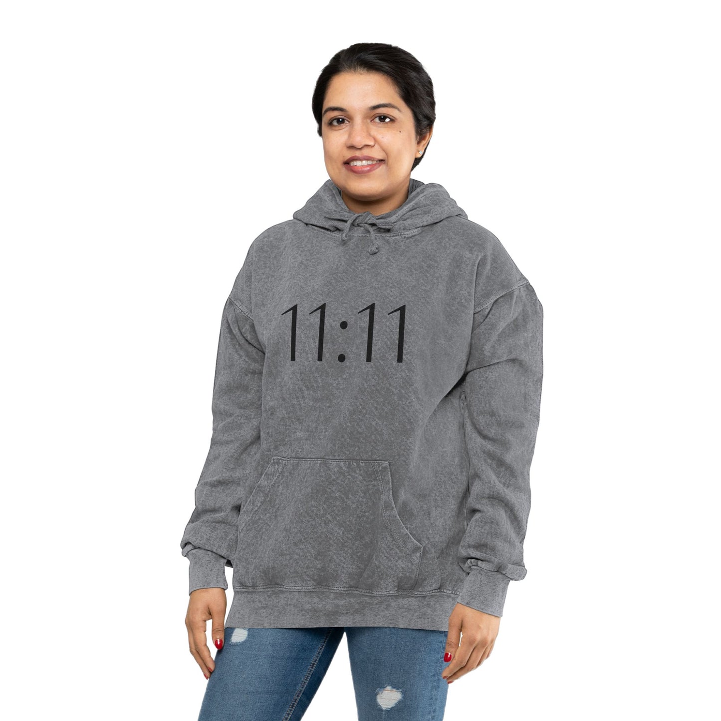 11:11 Make a wish Unisex Mineral Wash Hoodie