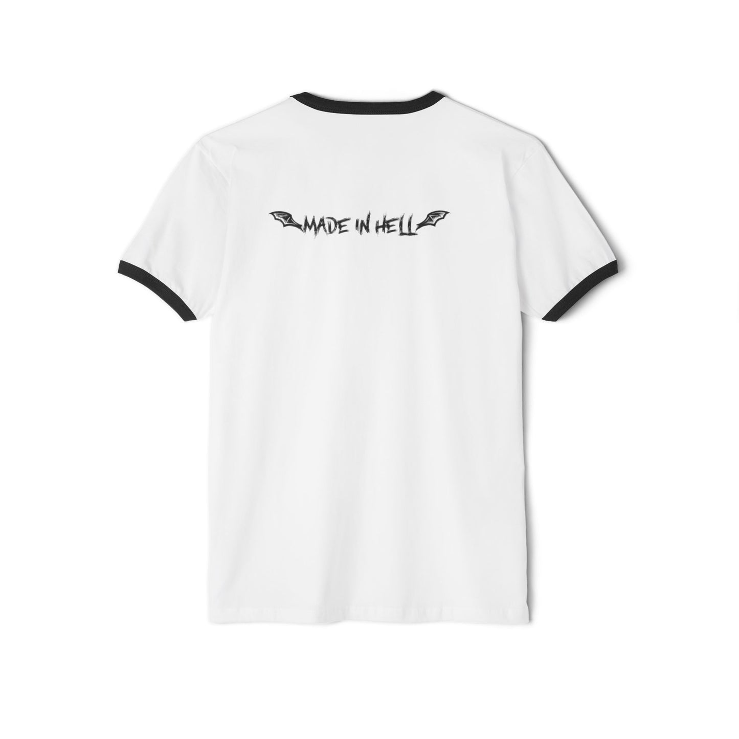 Made in Hell unisex Cotton Ringer T-Shirt